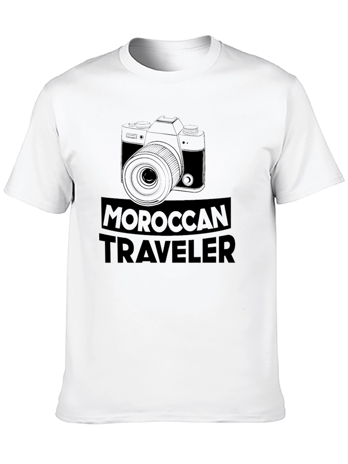 Moroccan Traveler Graphic T-Shirt - Camera Design