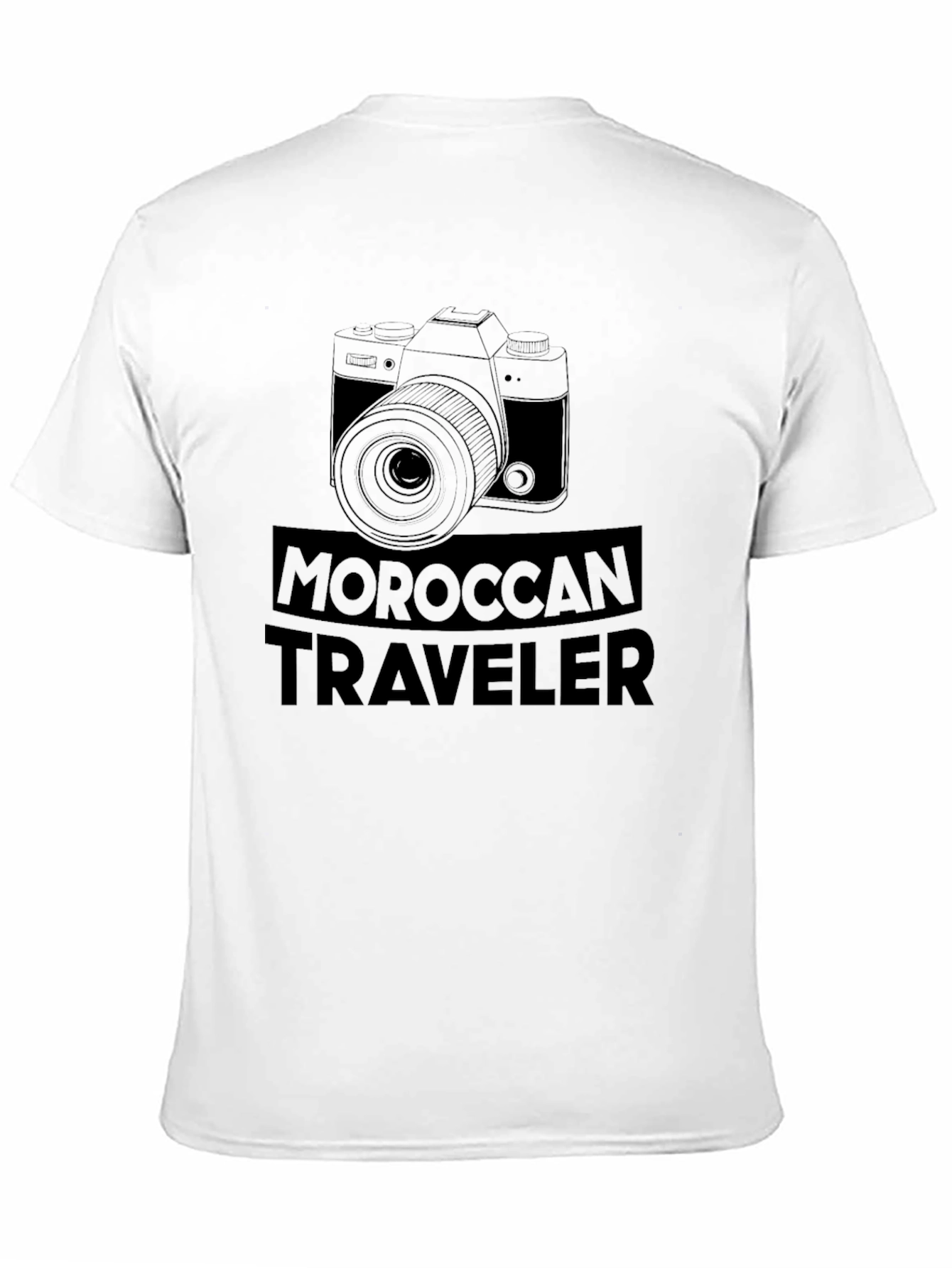 Moroccan Traveler Graphic T-Shirt - Camera Design