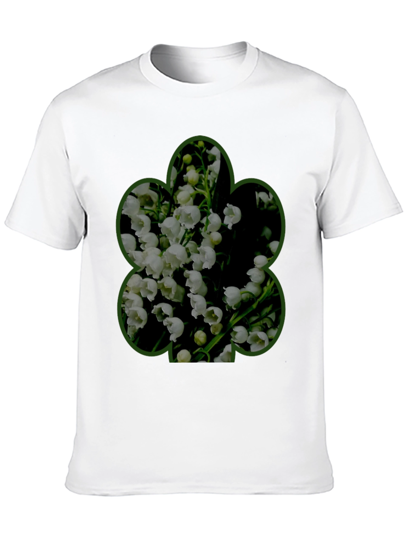 Floral Shamrock Graphic Tee - Mens Black T-Shirt