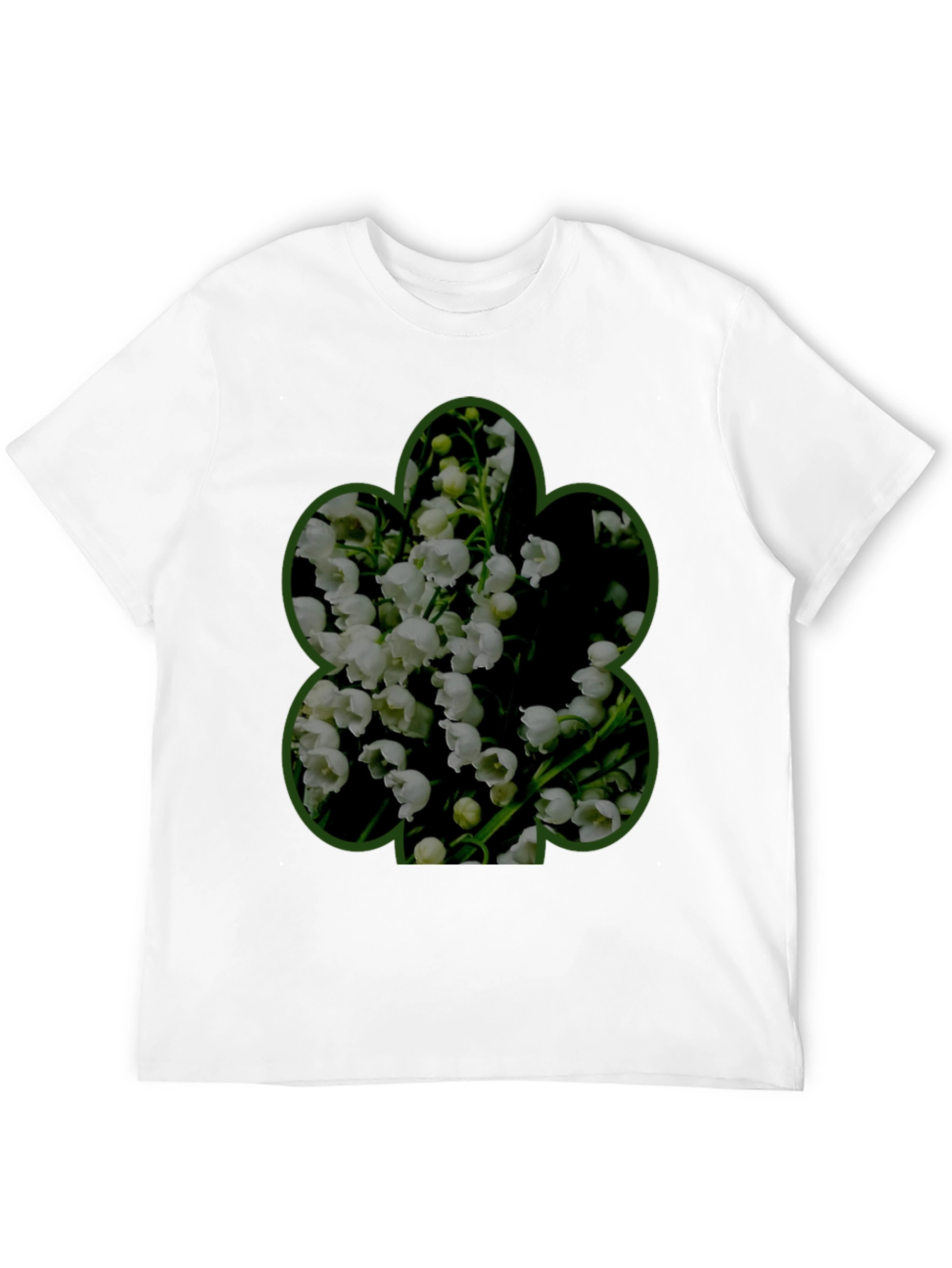 Floral Shamrock Graphic Tee - Mens Black T-Shirt