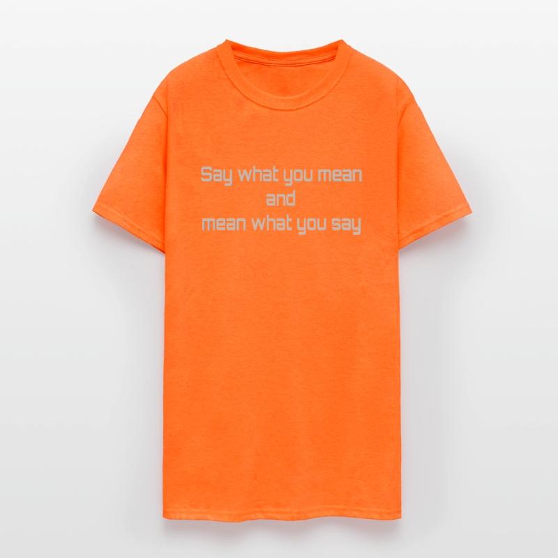 Say what you mean and mean whay you say