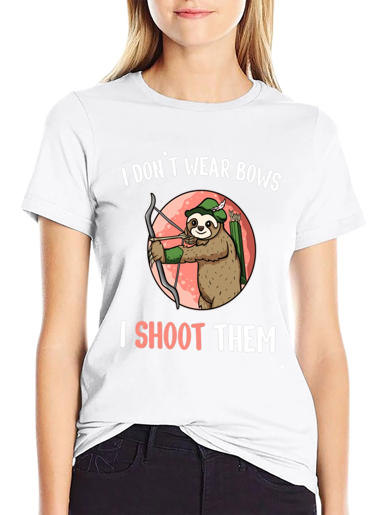Sloth Archer T-Shirt - I Shoot Them