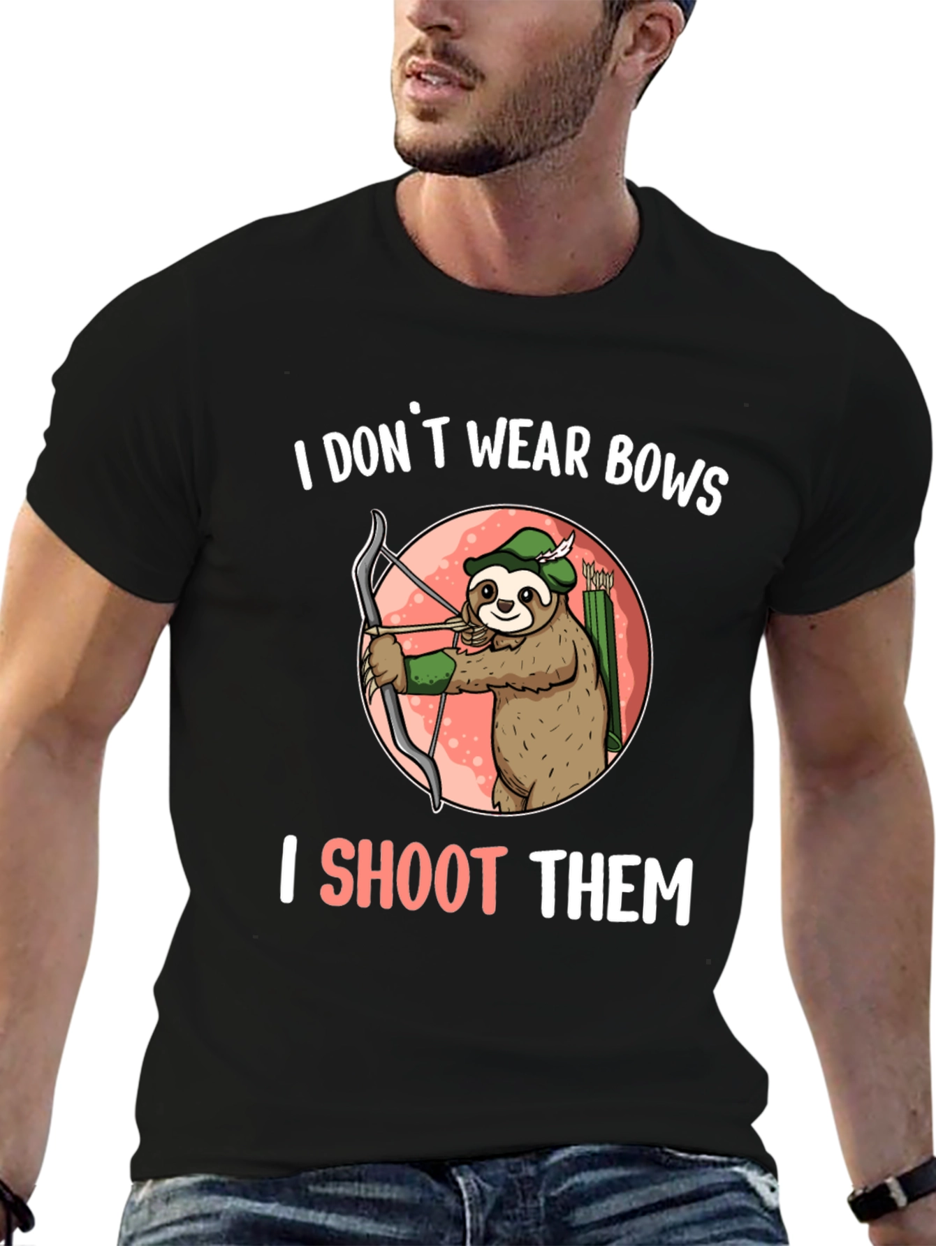 Sloth Archer T-Shirt - I Shoot Them