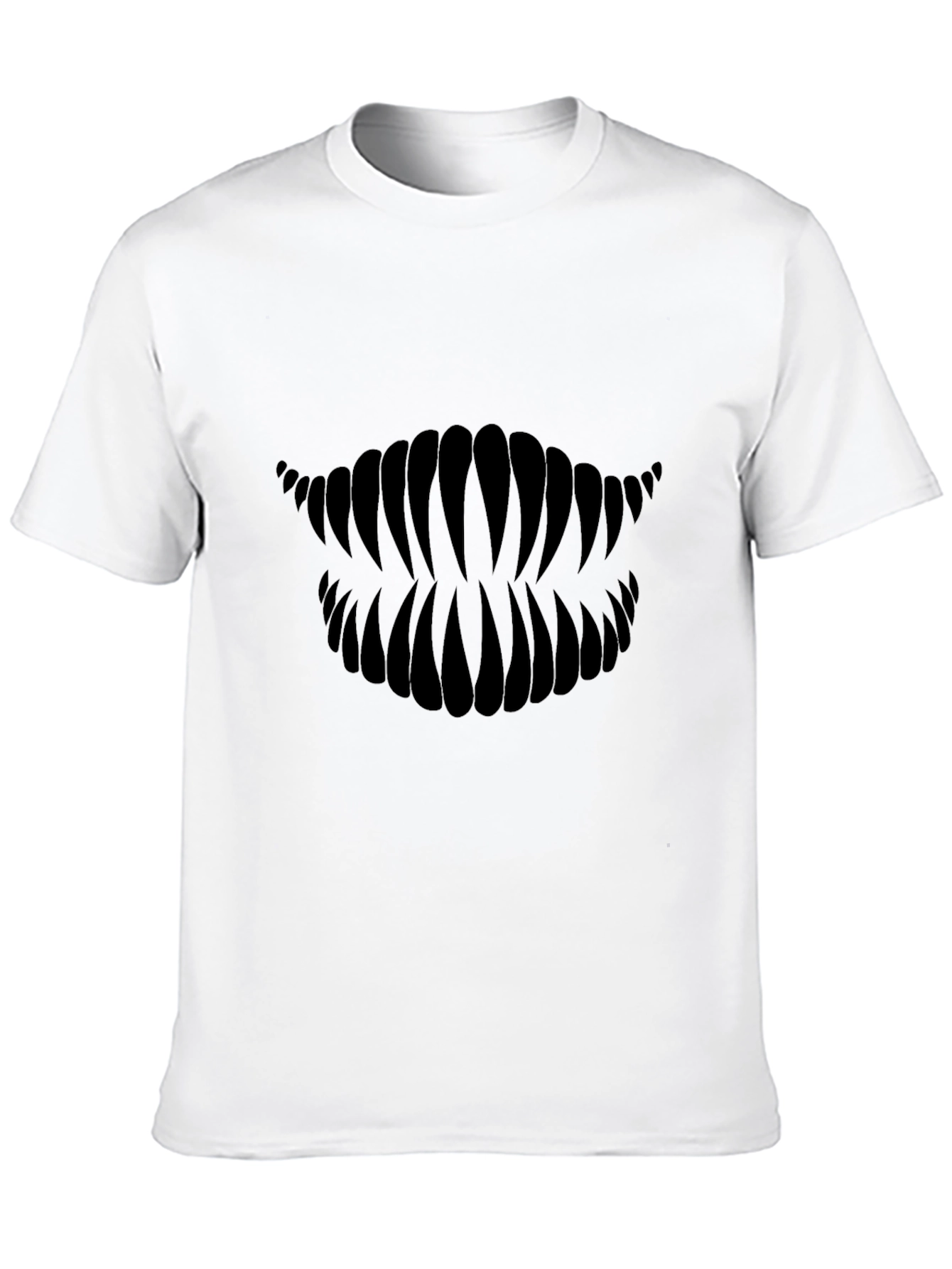Monster Teeth Graphic Black T-Shirt