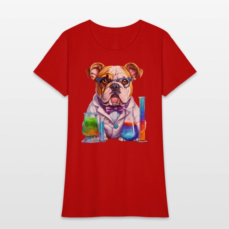 Scientist dog. Dog wearing glasses, white coat, bo