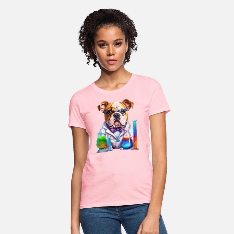 Scientist dog. Dog wearing glasses, white coat, bo