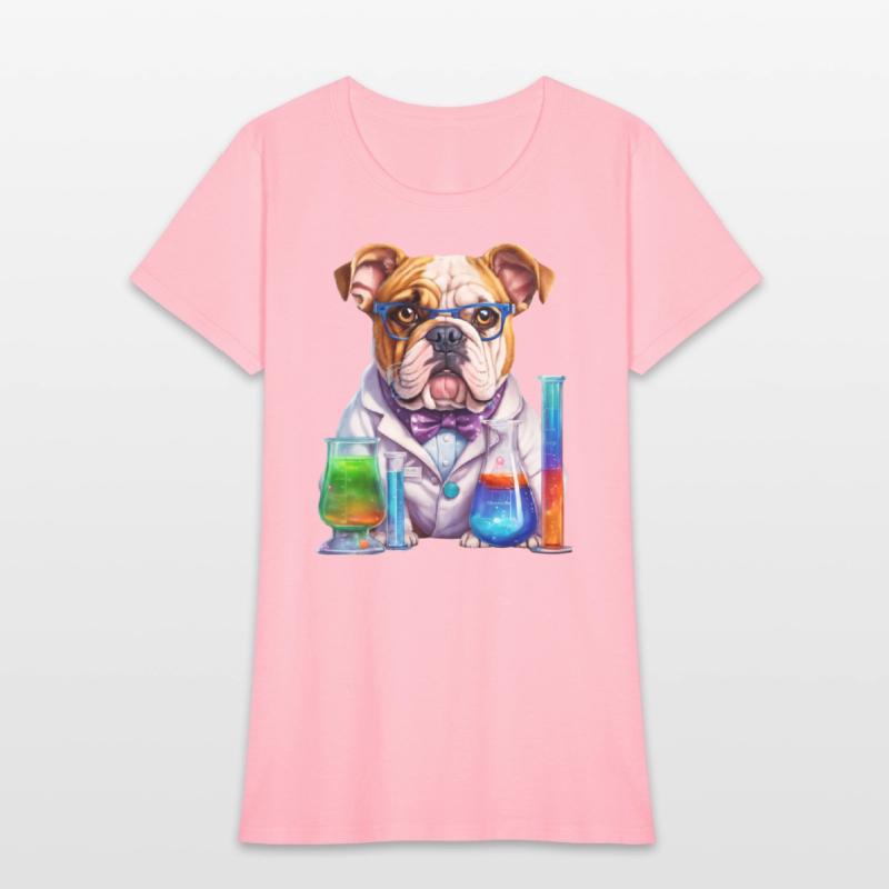 Scientist dog. Dog wearing glasses, white coat, bo