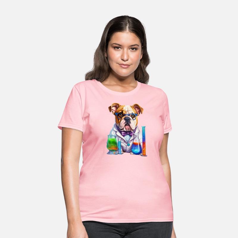 Scientist dog. Dog wearing glasses, white coat, bo