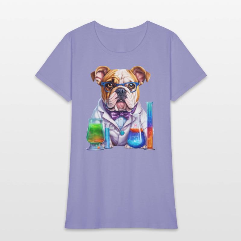 Scientist dog. Dog wearing glasses, white coat, bo