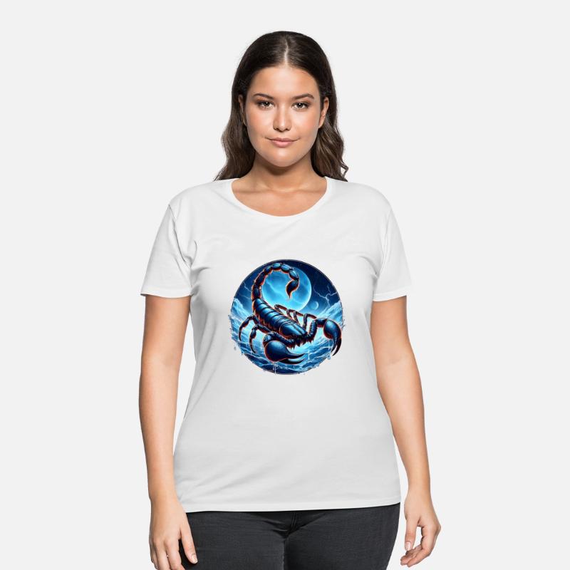 scorpion with blue background