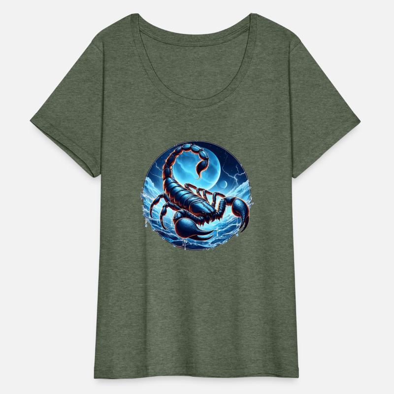 scorpion with blue background