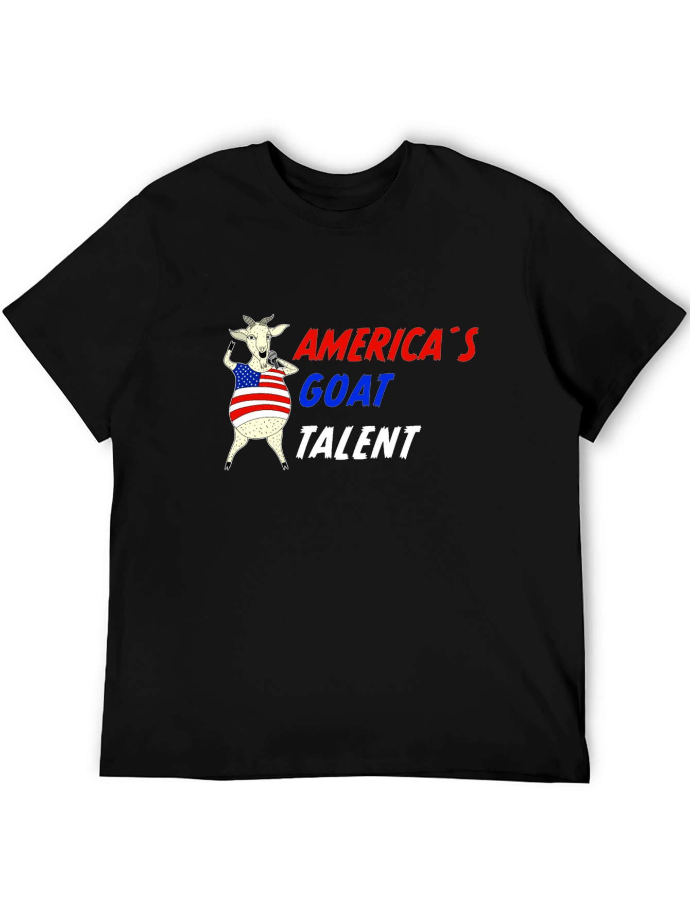 Americas Goat Talent Tee - Black Graphic T-Shirt