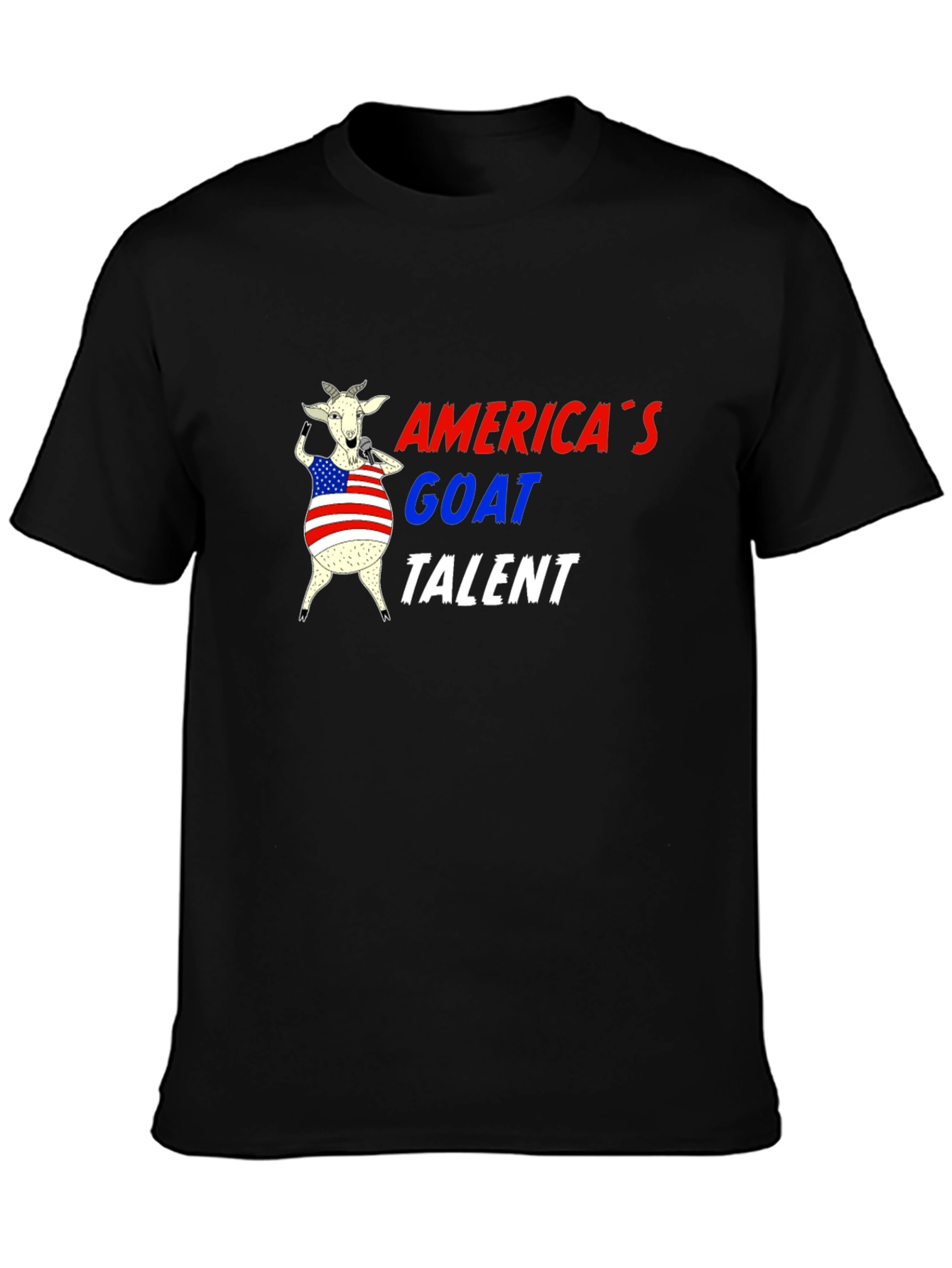 Americas Goat Talent Tee - Black Graphic T-Shirt