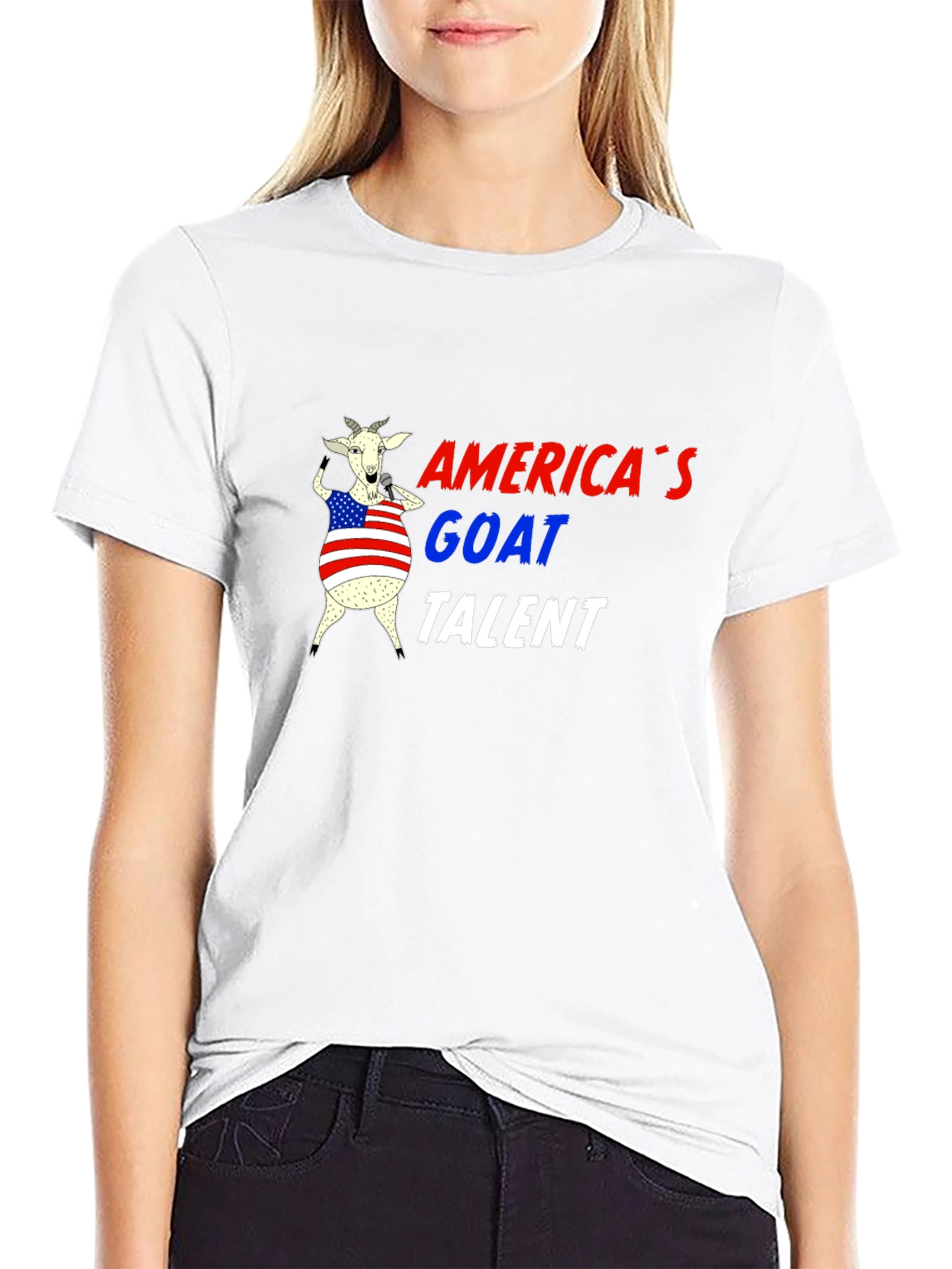 Americas Goat Talent Tee - Black Graphic T-Shirt