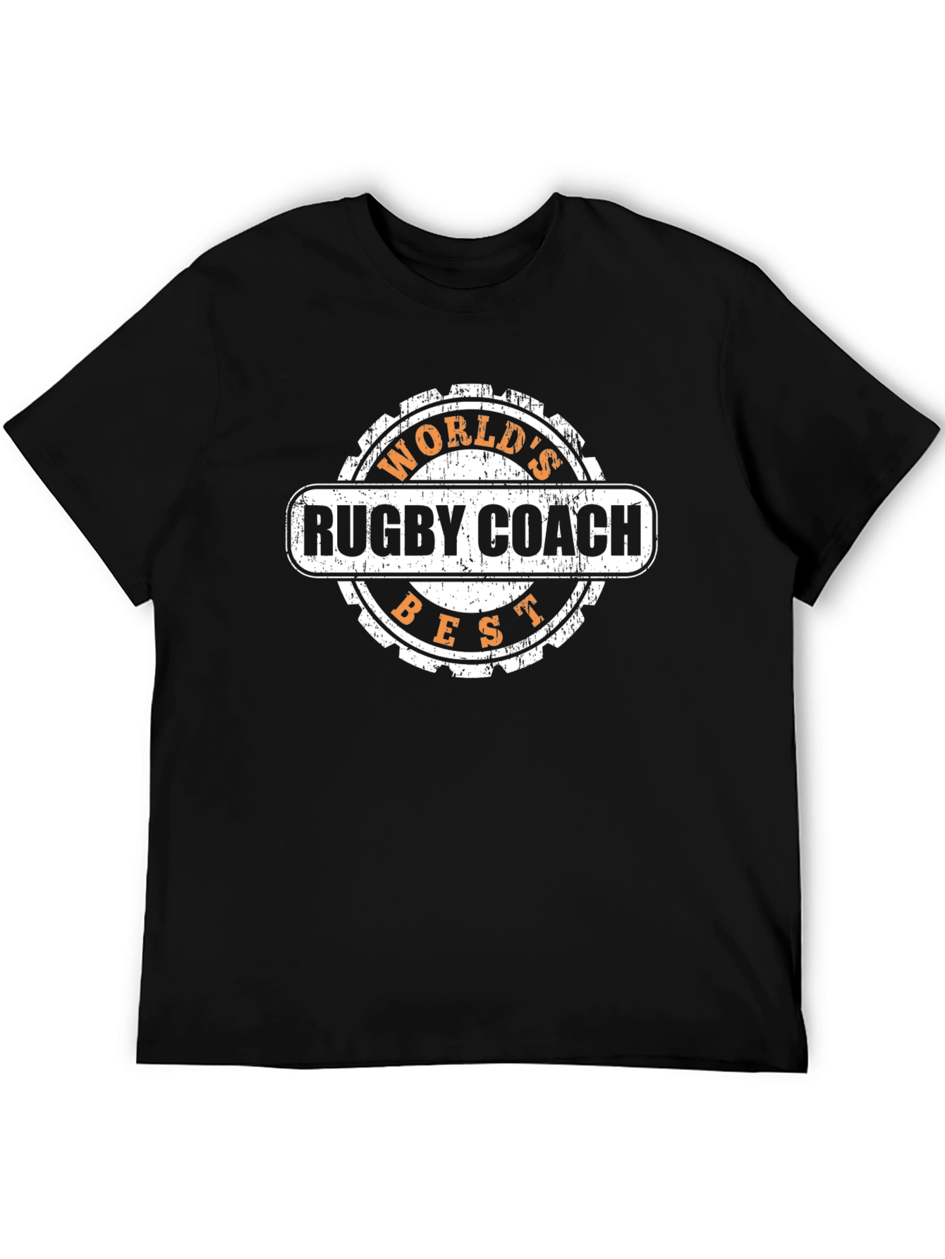Worlds Best Rugby Coach T-Shirt - Black
