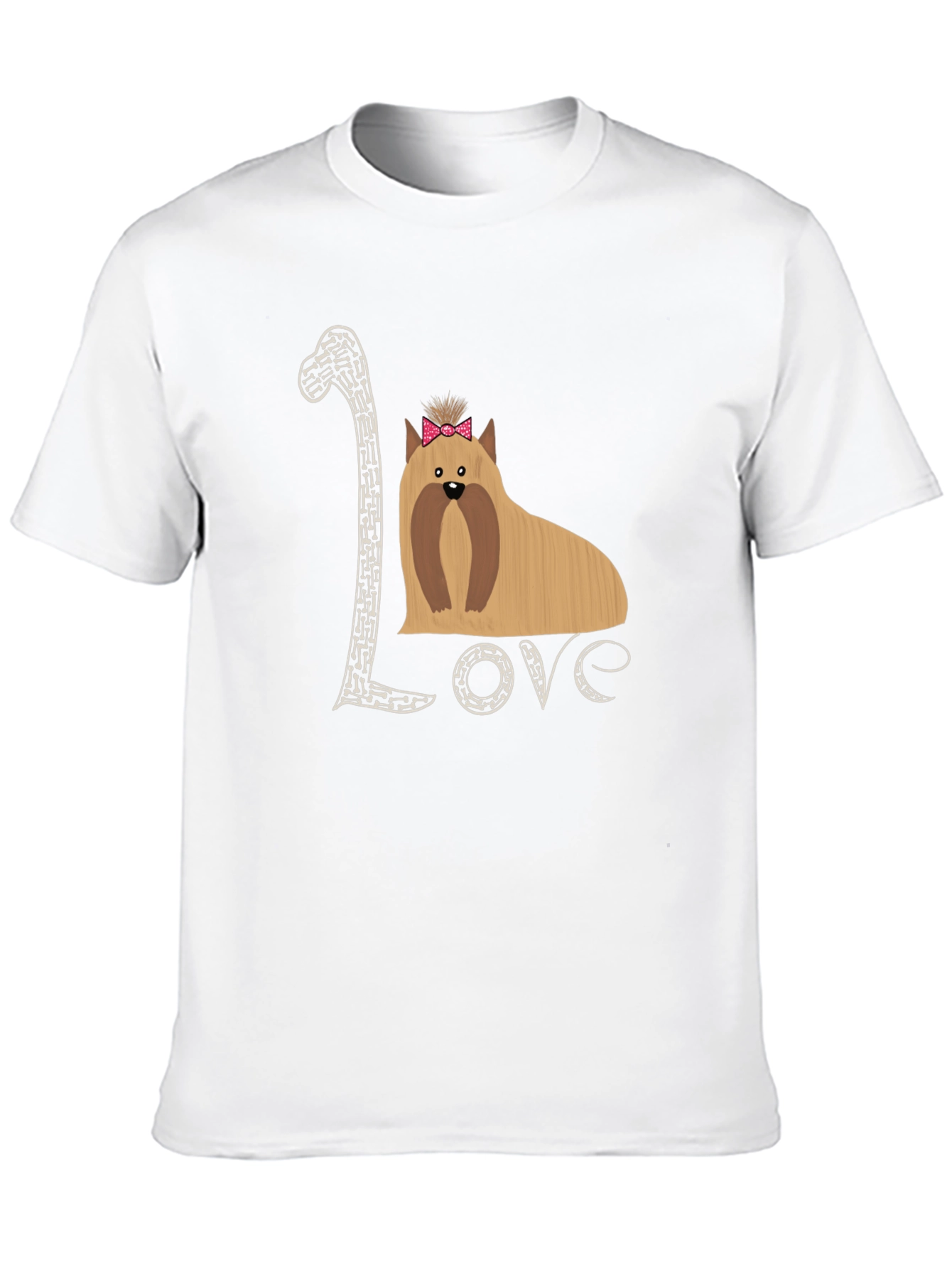 Love Yorkshire Terrier Black T-Shirt