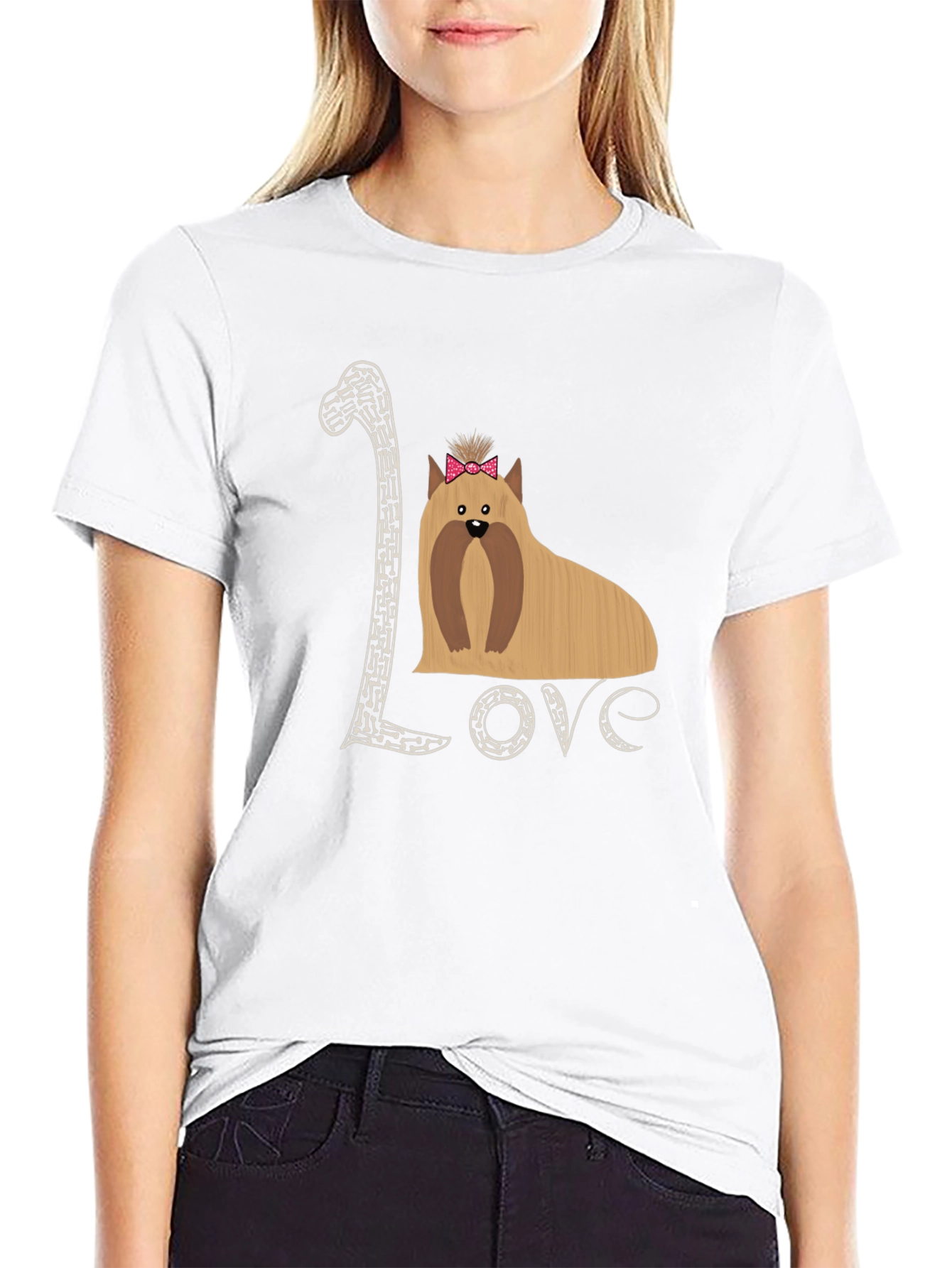 Love Yorkshire Terrier Black T-Shirt