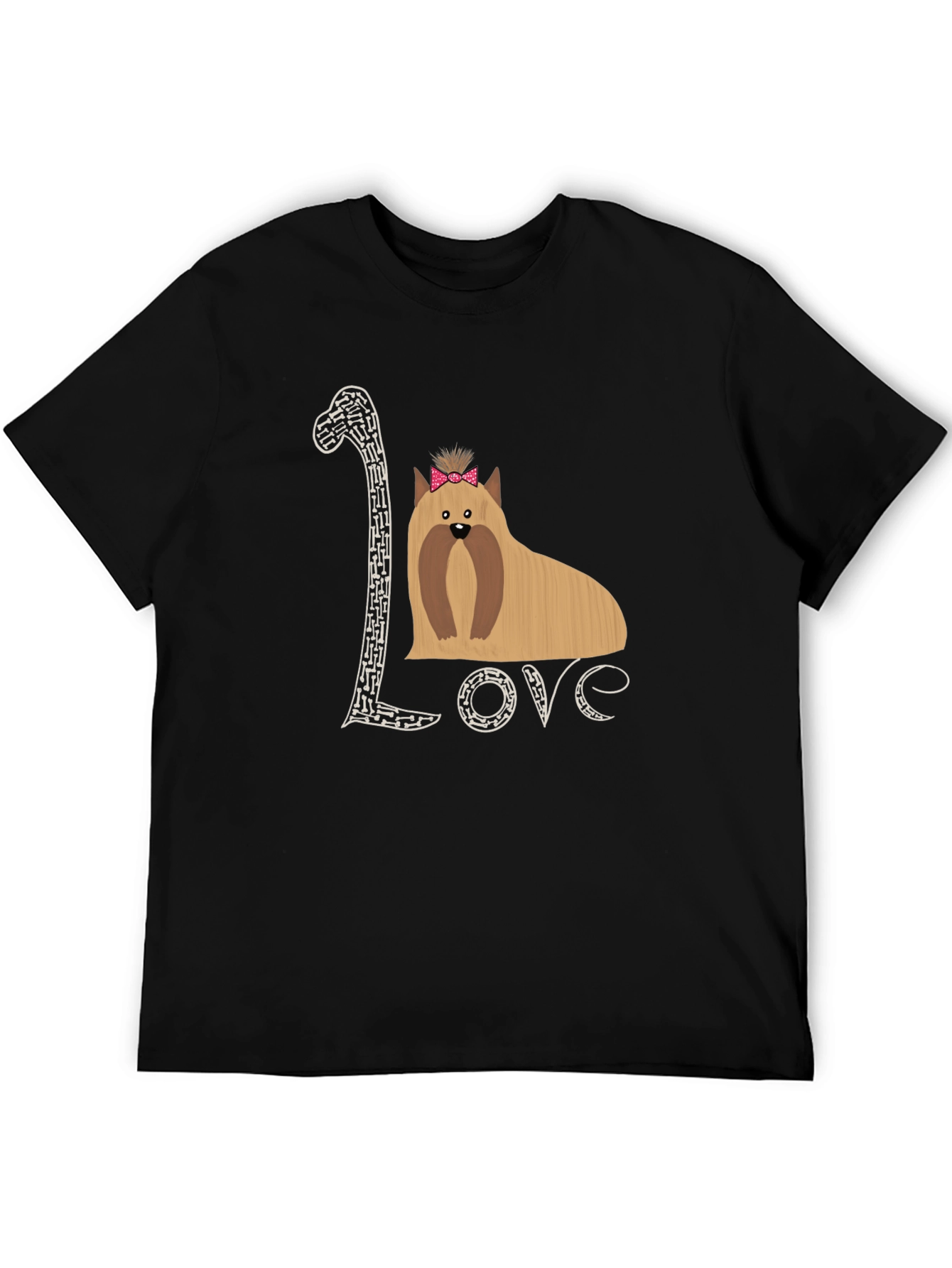 Love Yorkshire Terrier Black T-Shirt