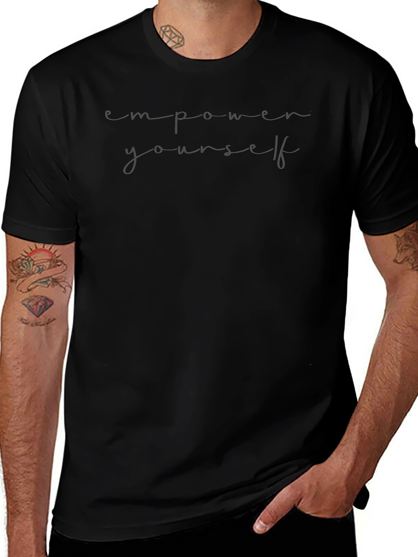 Empower Yourself Black Graphic Tee