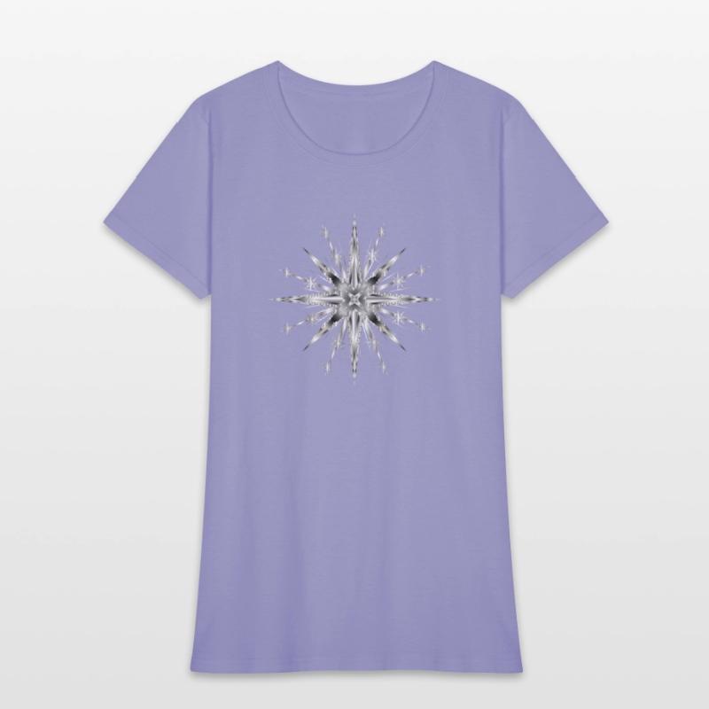 Silver colored glamor timeless star