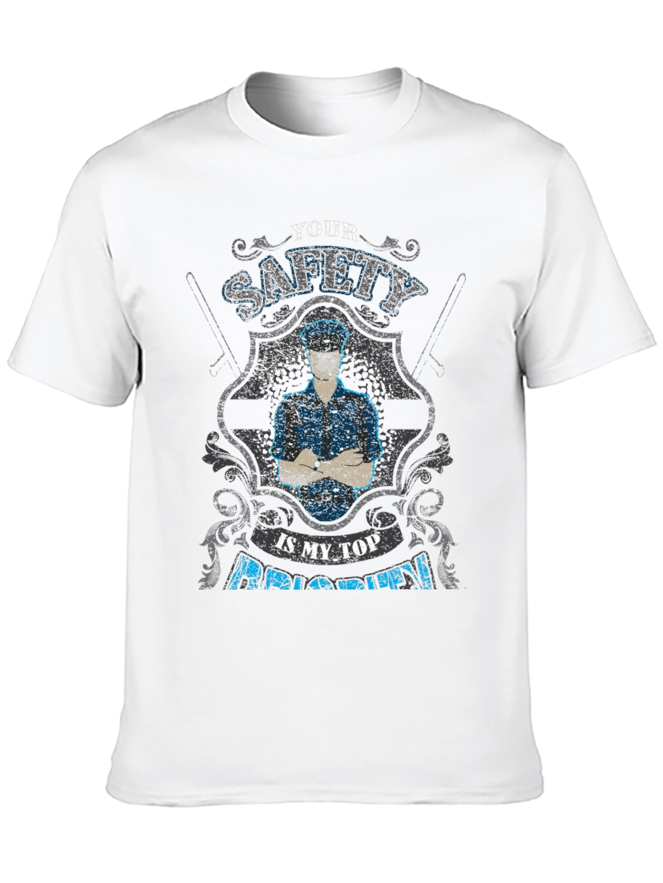Safety First T-Shirt - Police Officer Pride