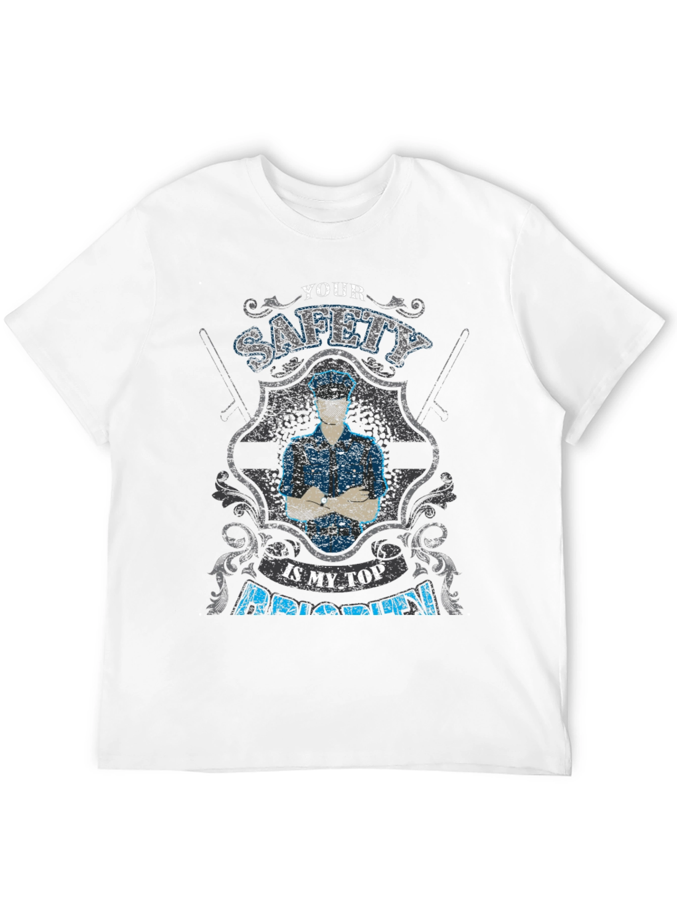 Safety First T-Shirt - Police Officer Pride