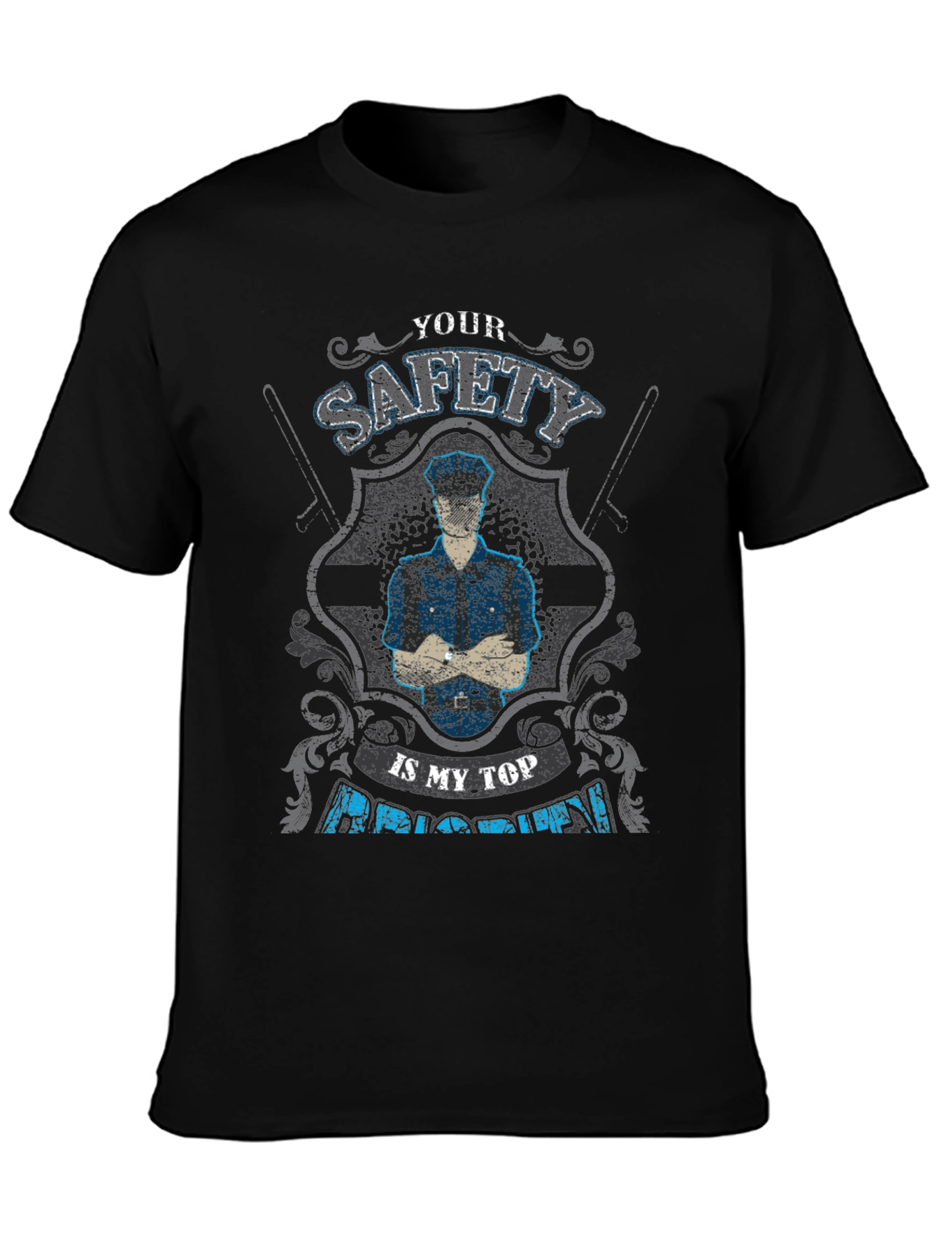 Safety First T-Shirt - Police Officer Pride