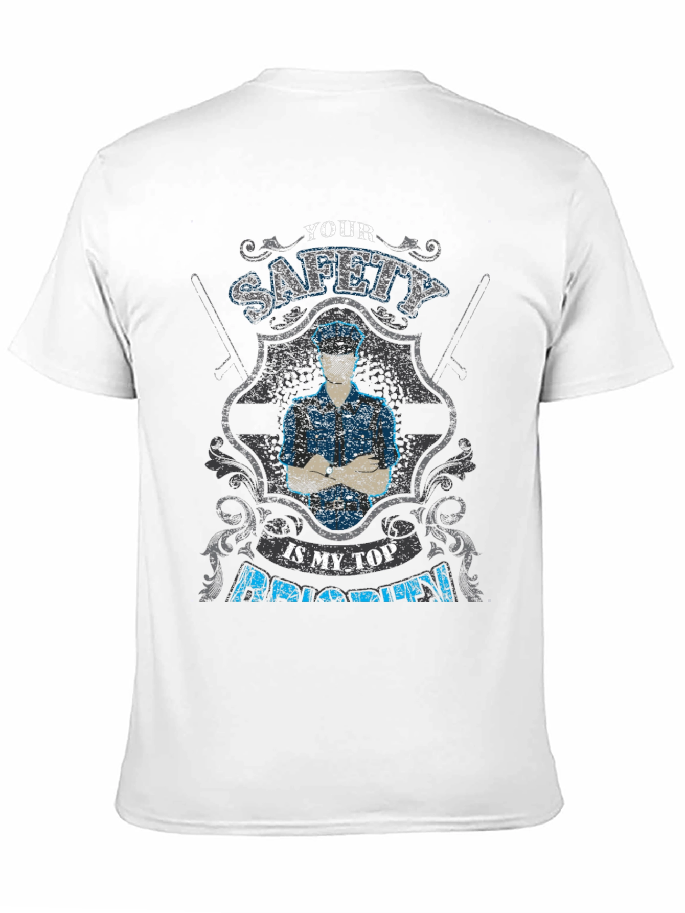 Safety First T-Shirt - Police Officer Pride