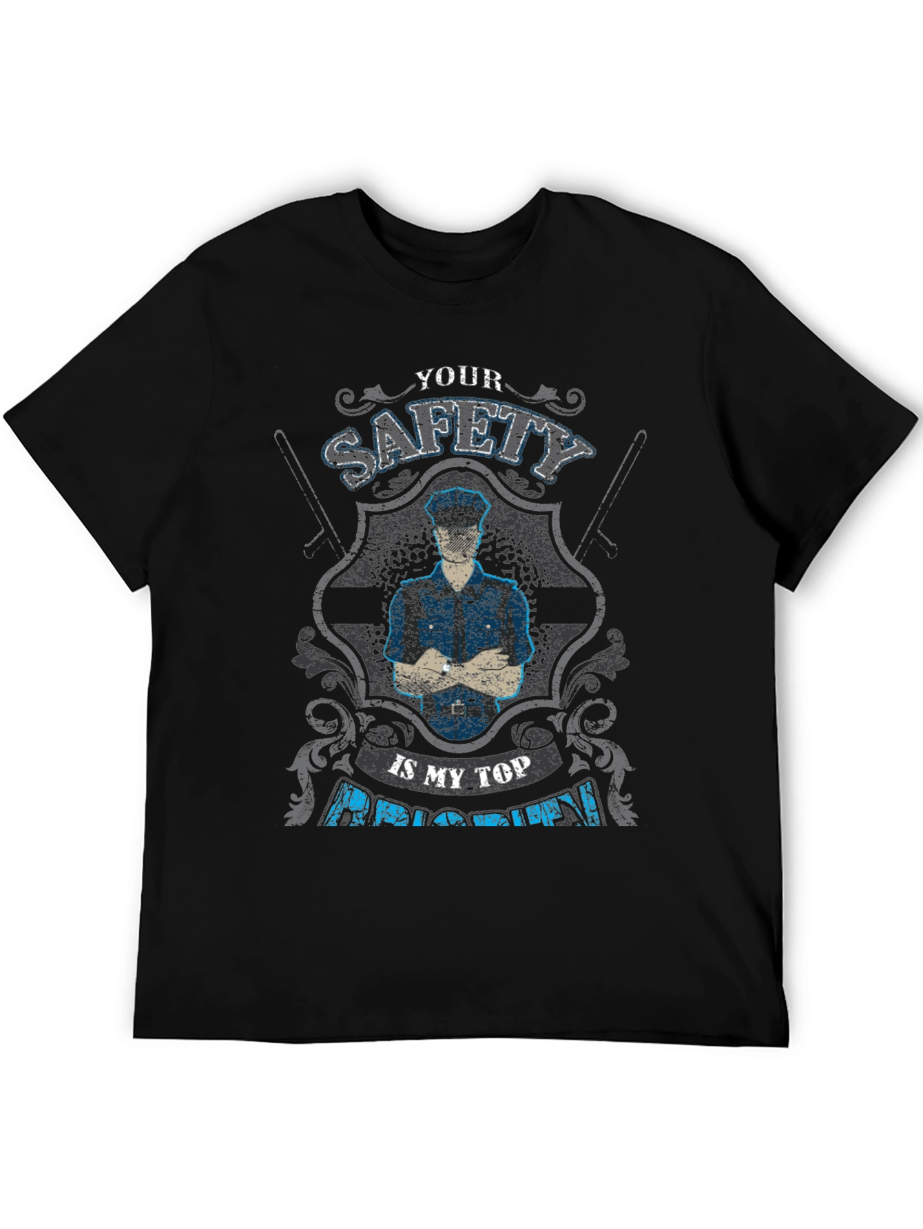 Safety First T-Shirt - Police Officer Pride