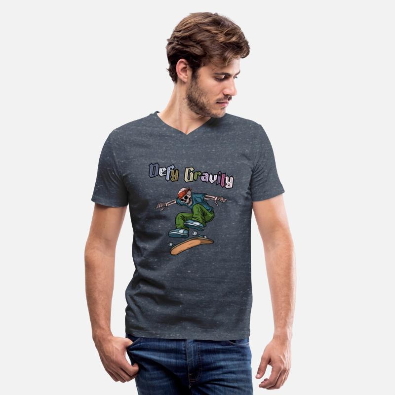 Skateboarding skull defy gravity- skateboard
