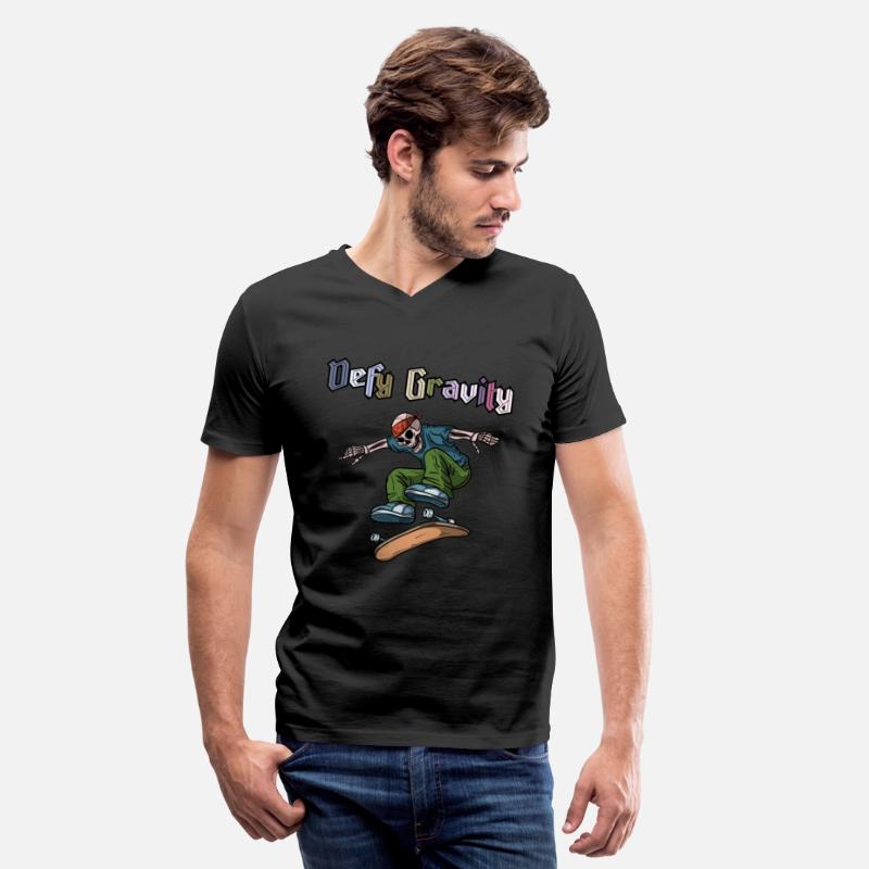 Skateboarding skull defy gravity- skateboard