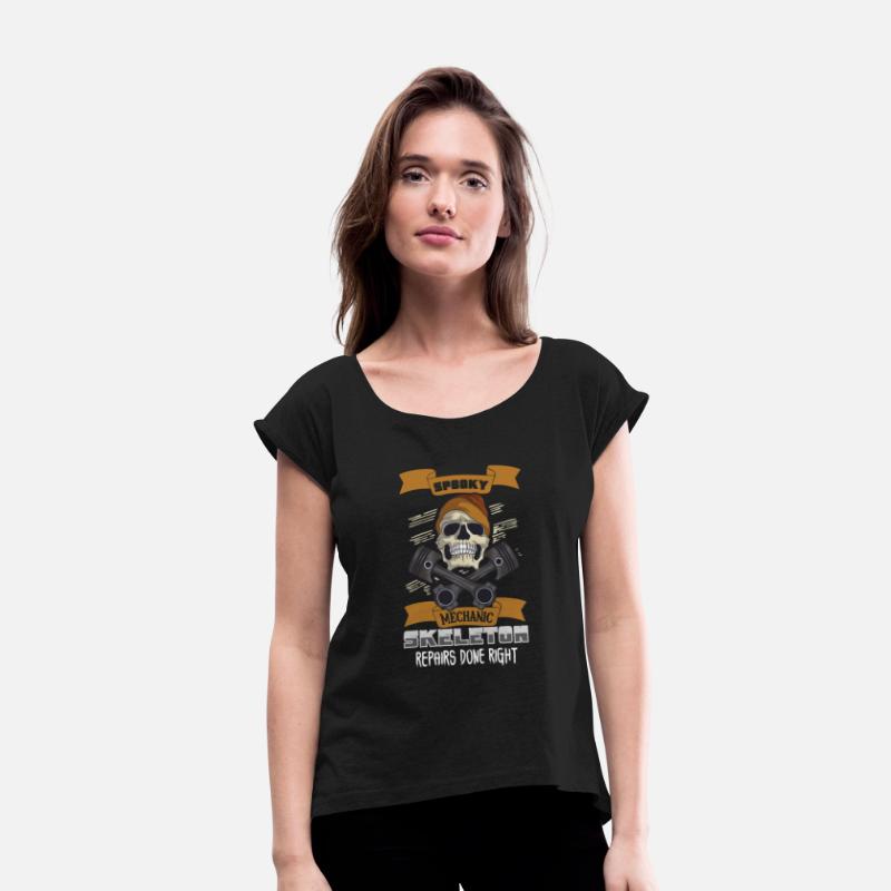 Skeleton Mechanic Horror Garage Funny Bones Spooky