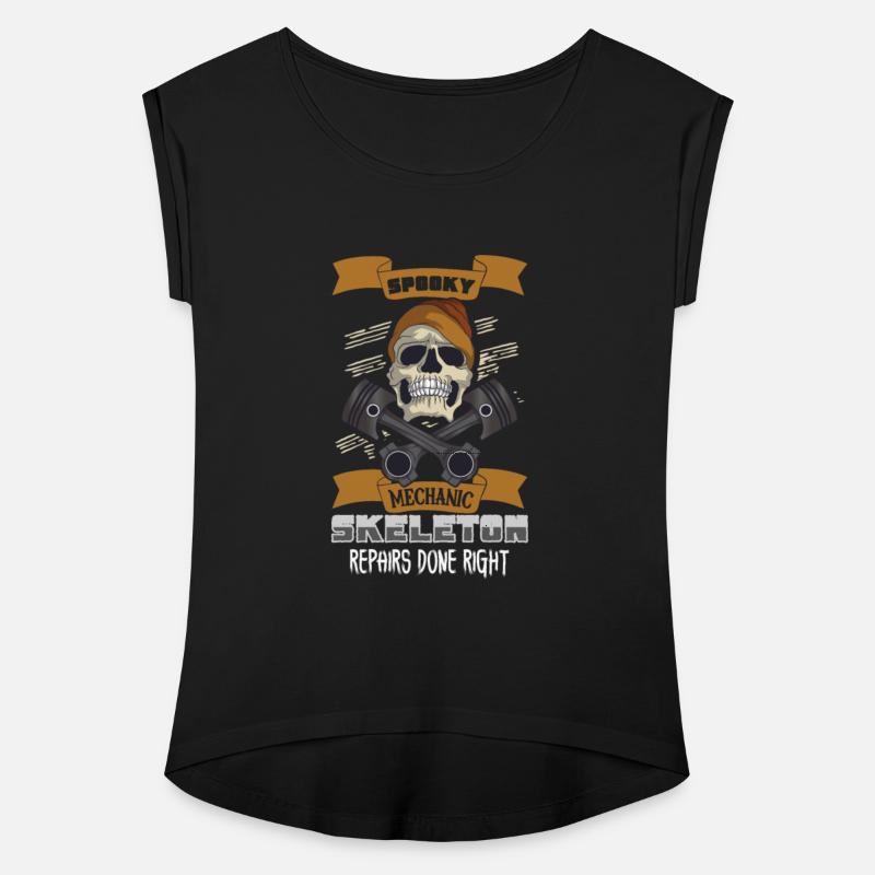 Skeleton Mechanic Horror Garage Funny Bones Spooky