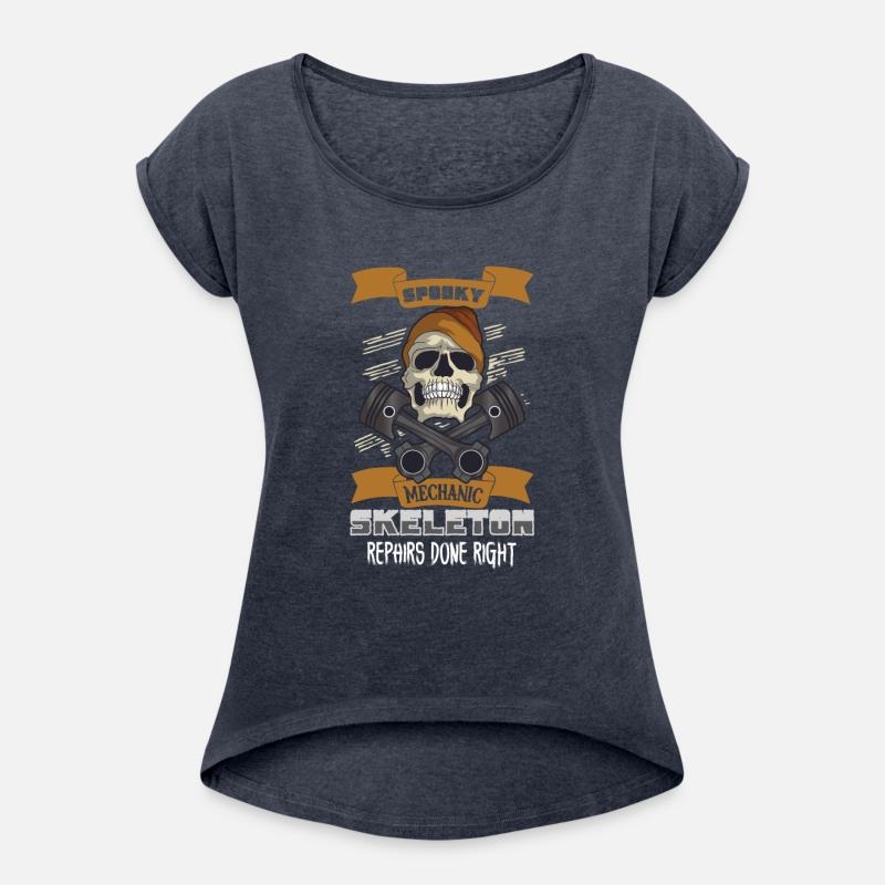 Skeleton Mechanic Horror Garage Funny Bones Spooky