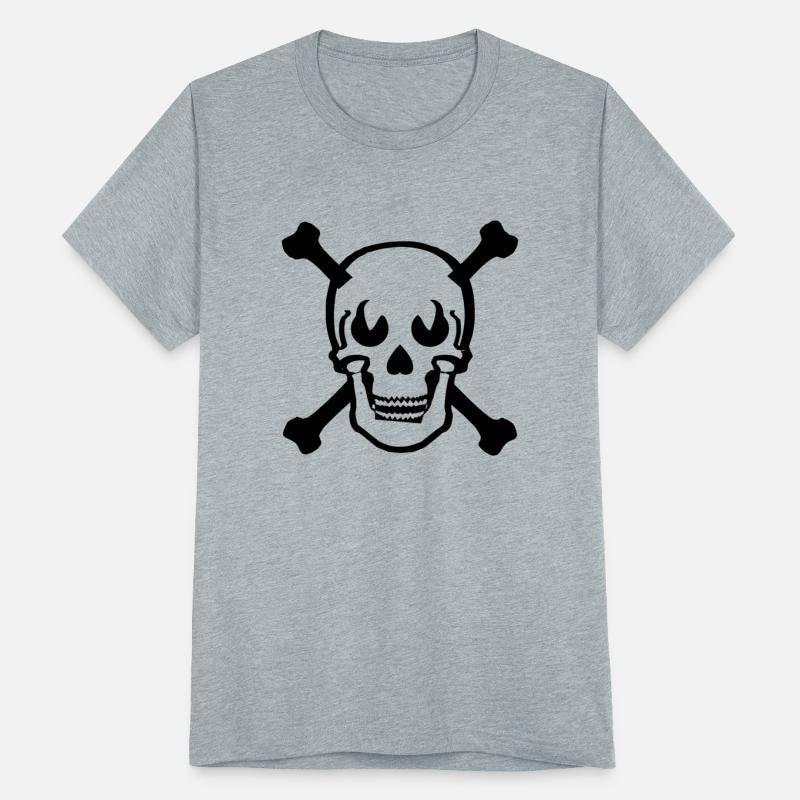 Skull and crossbones design Black
