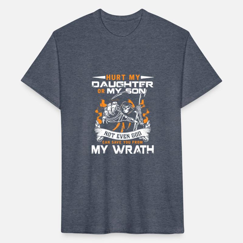 skull t shirt don't hurt my daughter or my son