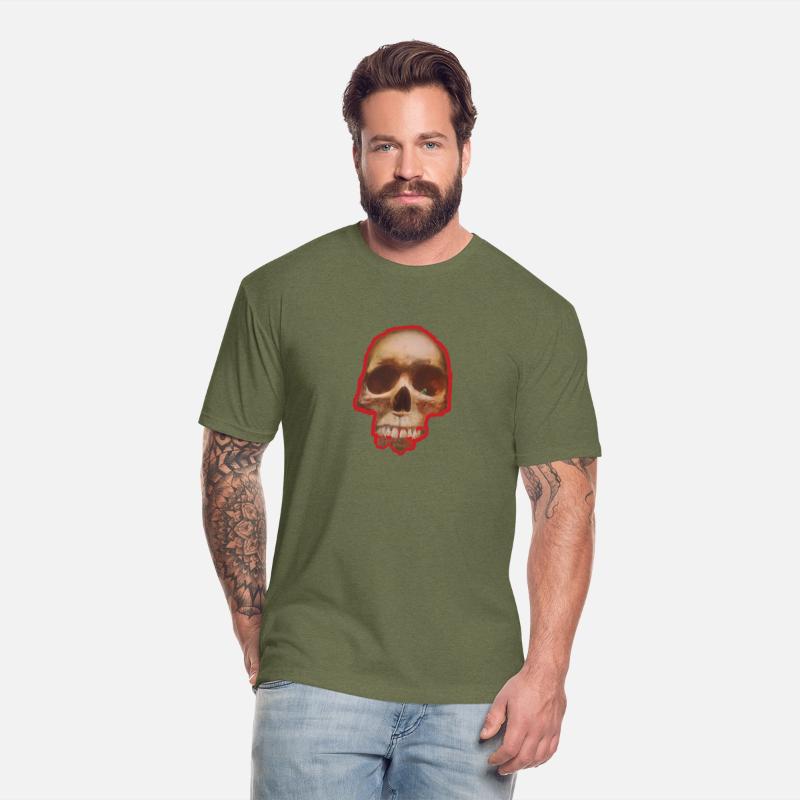 skull worm in red boarder.
