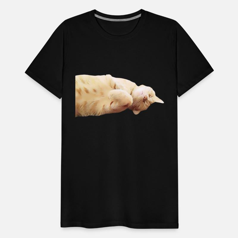 Sleeping ginger cat