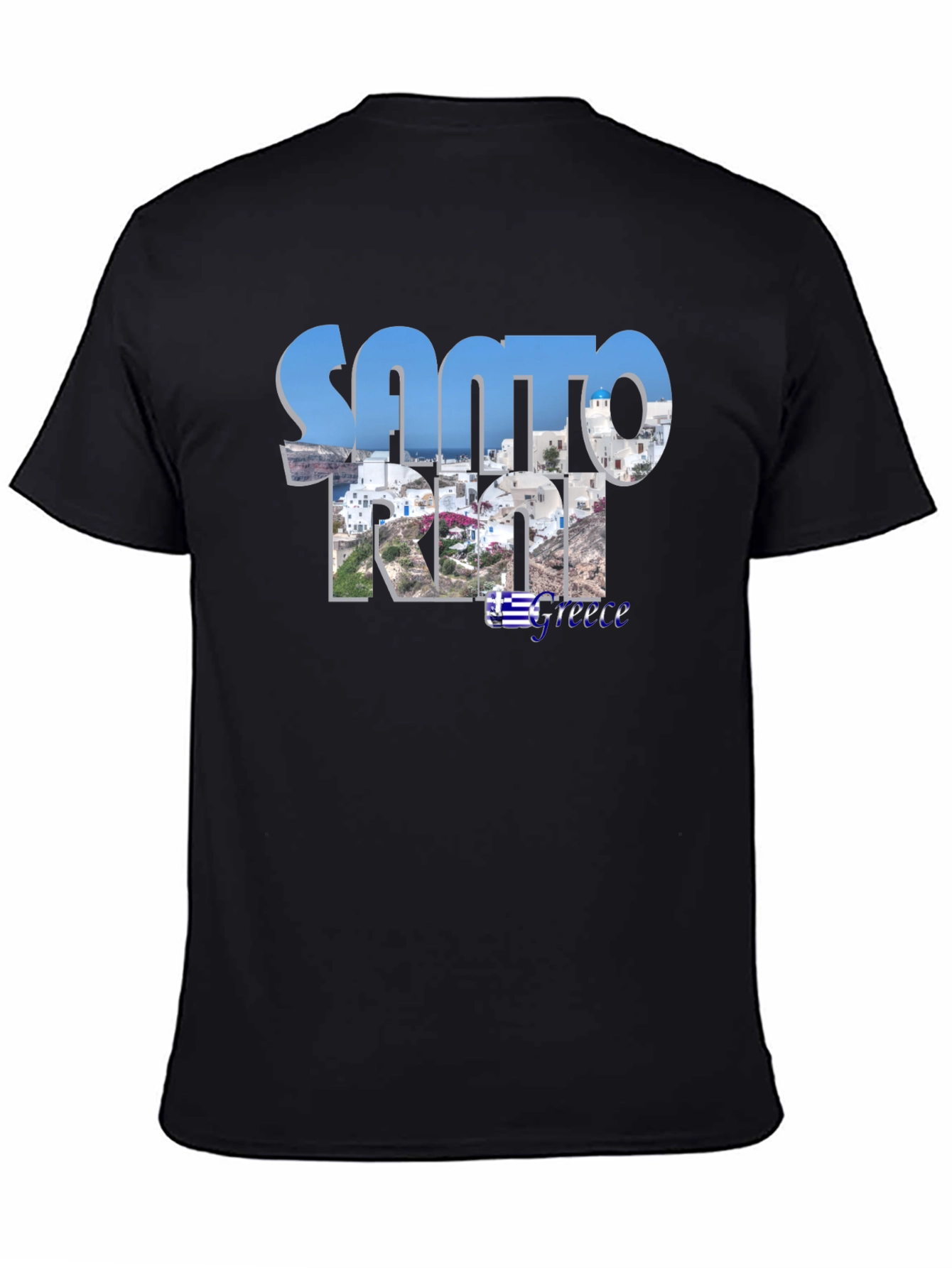 Santorini Greece Graphic T-Shirt
