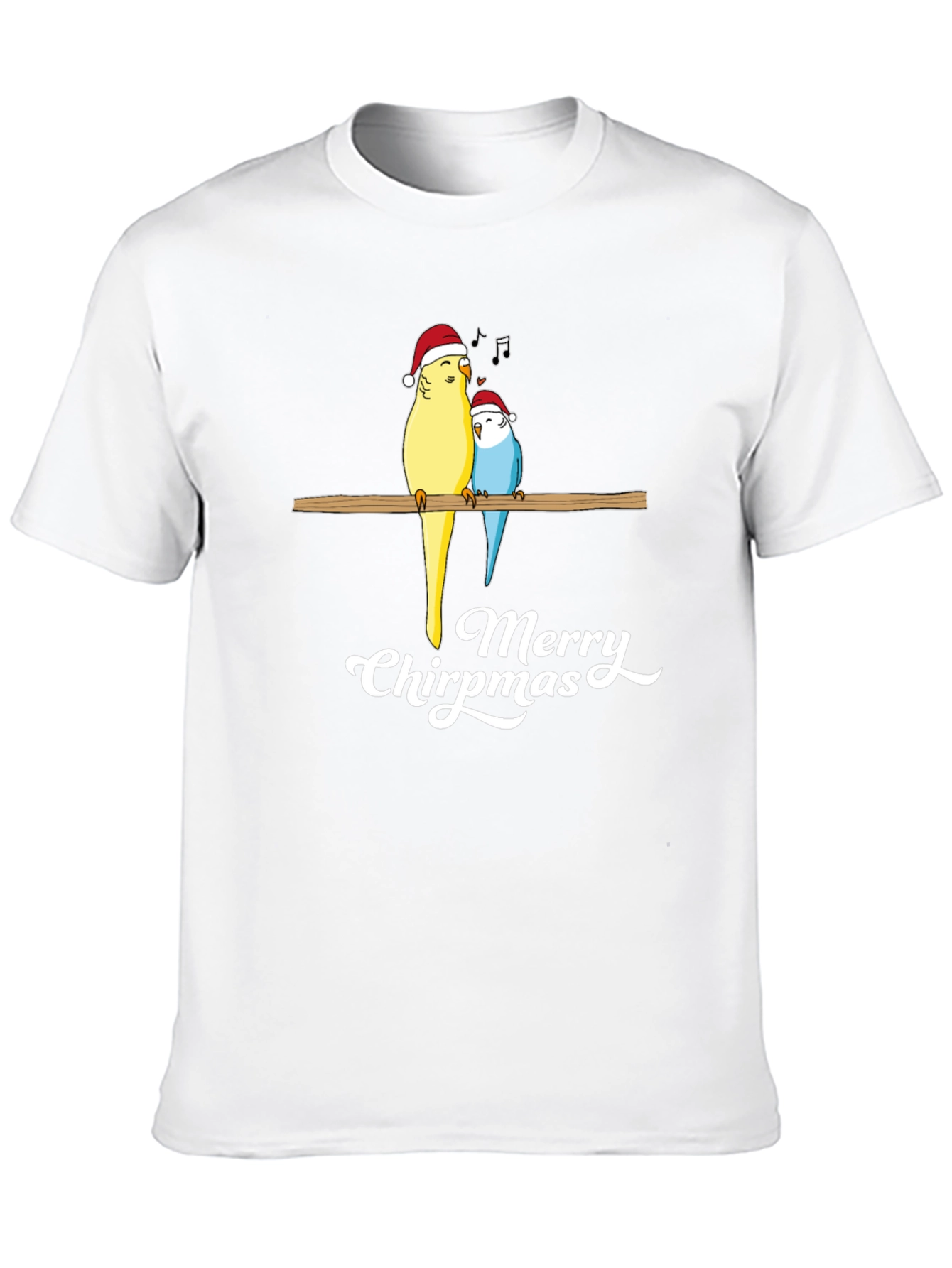 Merry Chirpmas Parrot Graphic Tee
