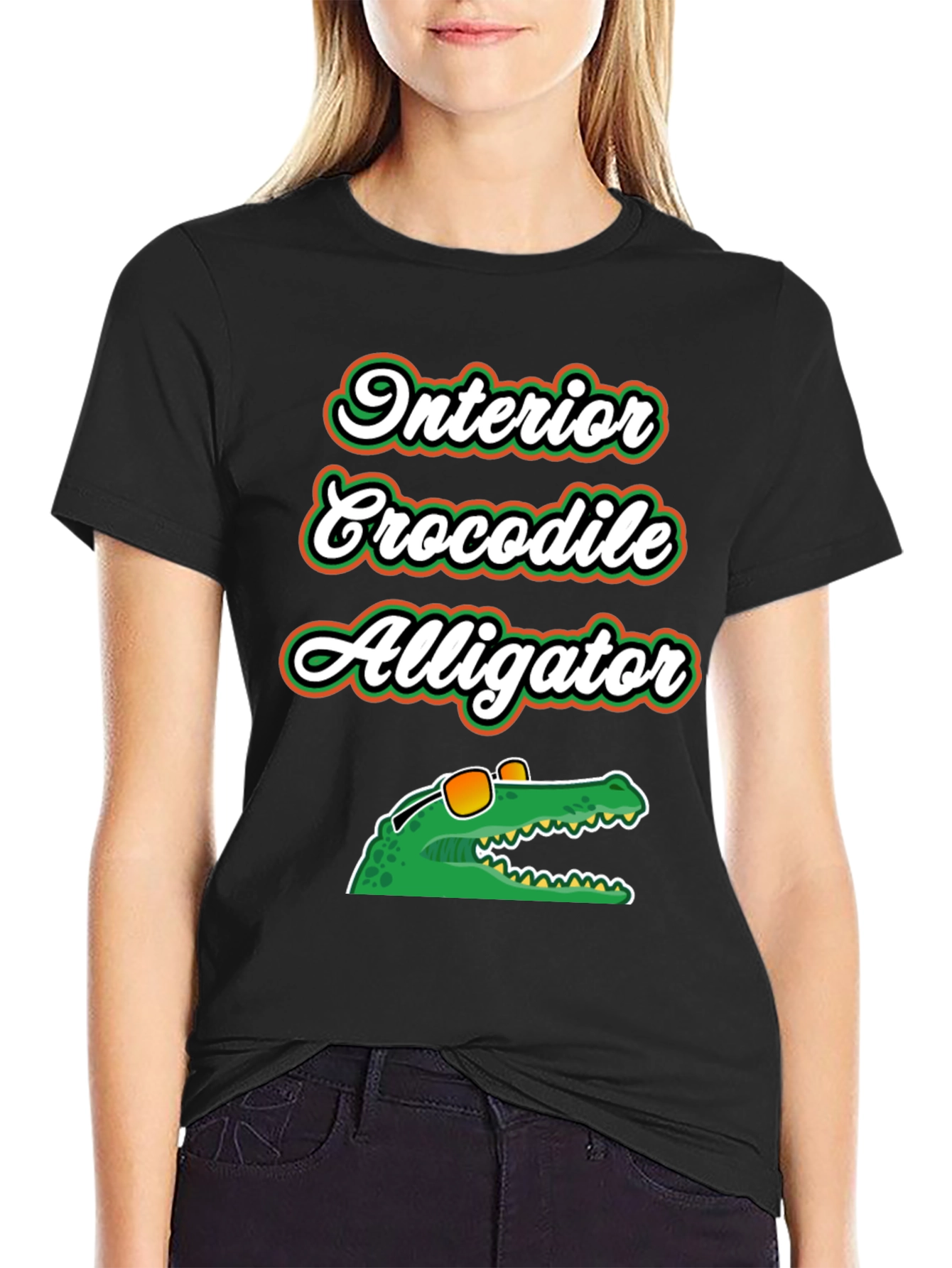 Interior Crocodile Alligator Graphic T-Shirt