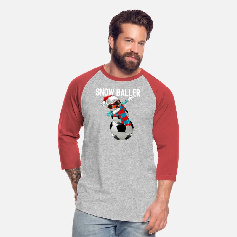 Snow Baller Christmas Santa Hat Football Player