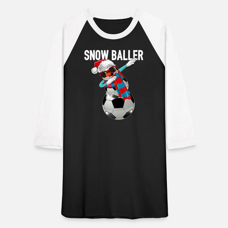 Snow Baller Christmas Santa Hat Football Player