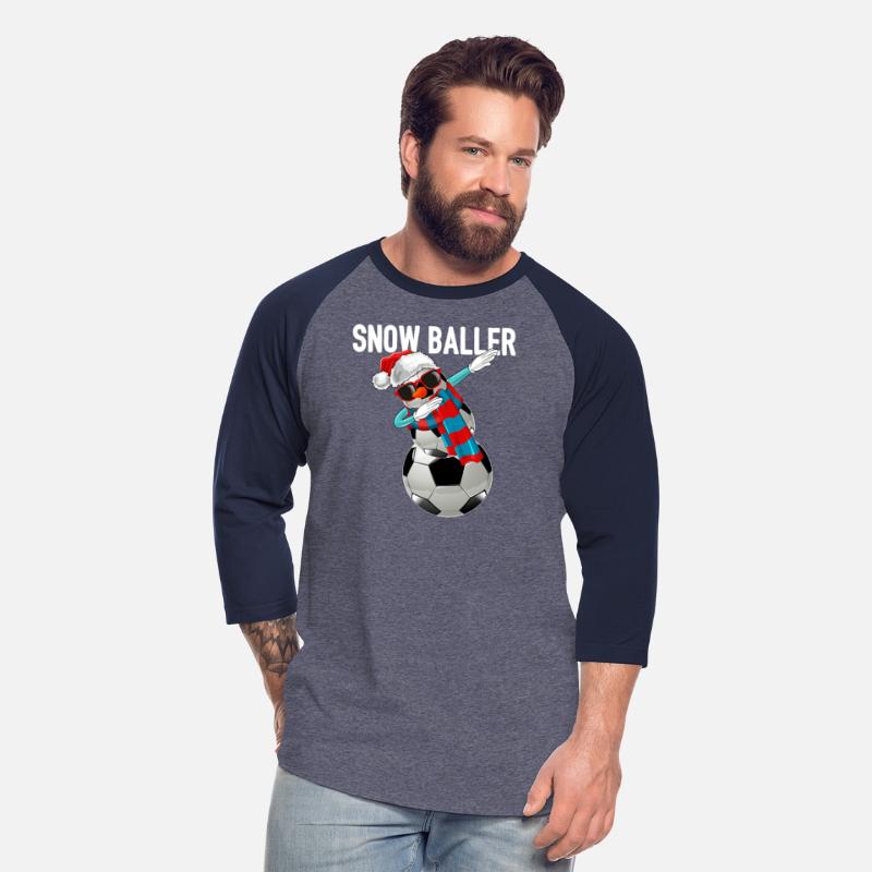 Snow Baller Christmas Santa Hat Football Player