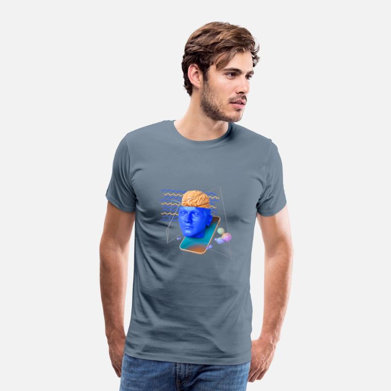 Social Media Network Abstract Human Brain Head