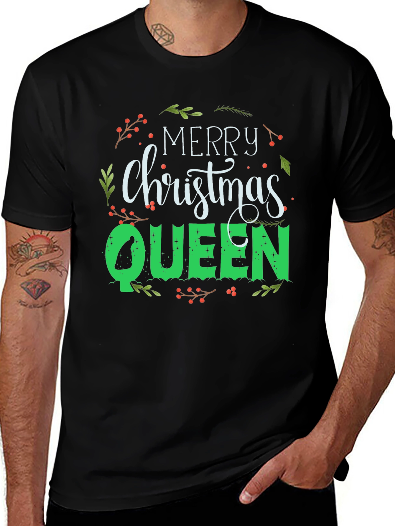 Merry Christmas Queen Graphic T-Shirt
