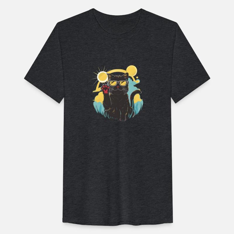 Solar Eclipse 2024 Cat Wearing Glasses