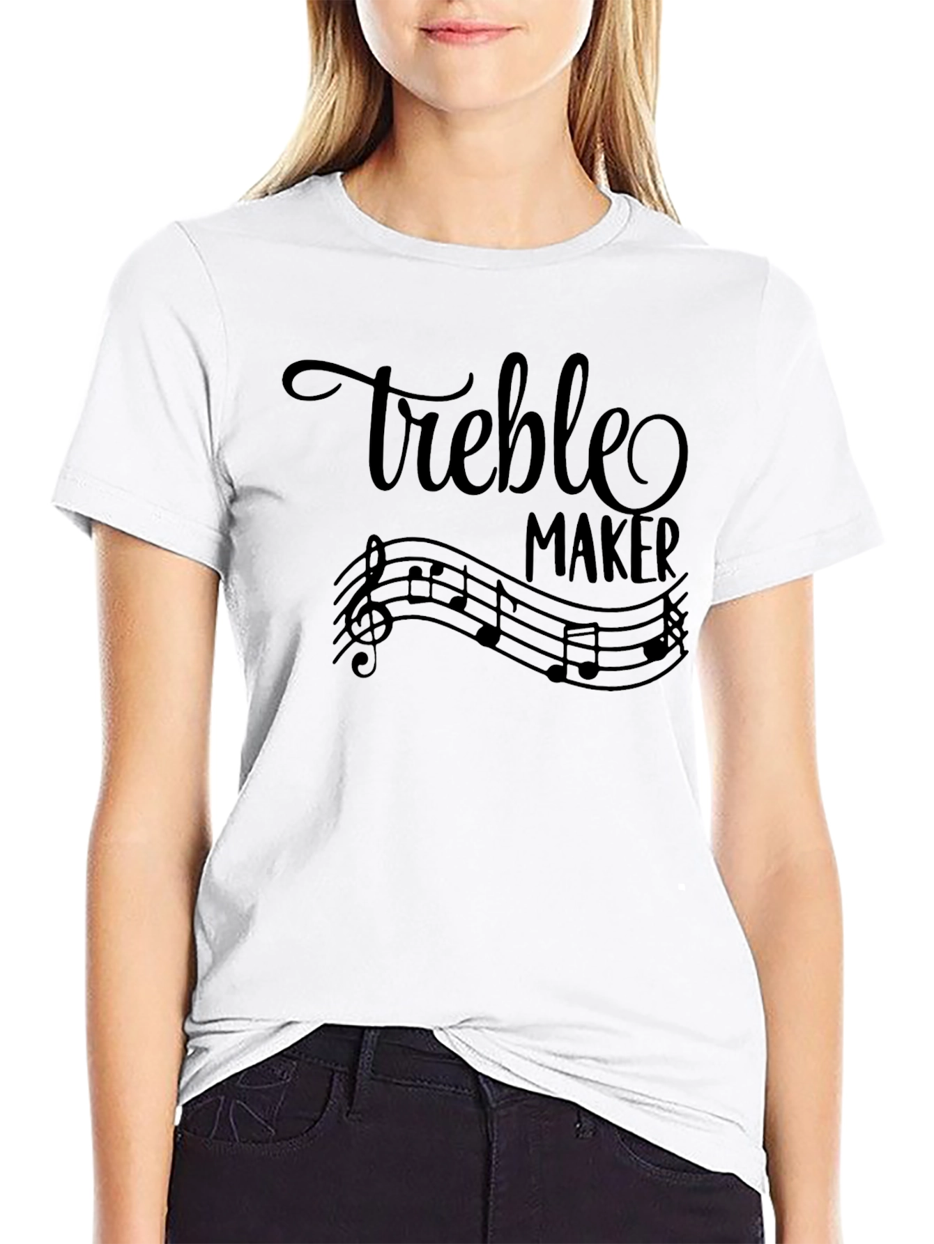 Treble Maker Musical Note Graphic T-Shirt
