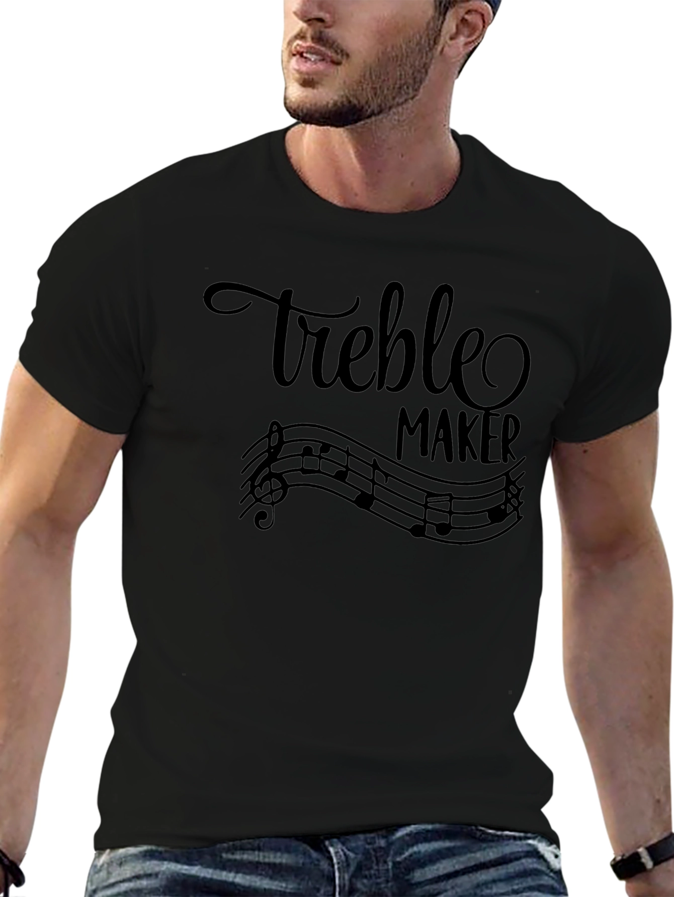 Treble Maker Musical Note Graphic T-Shirt