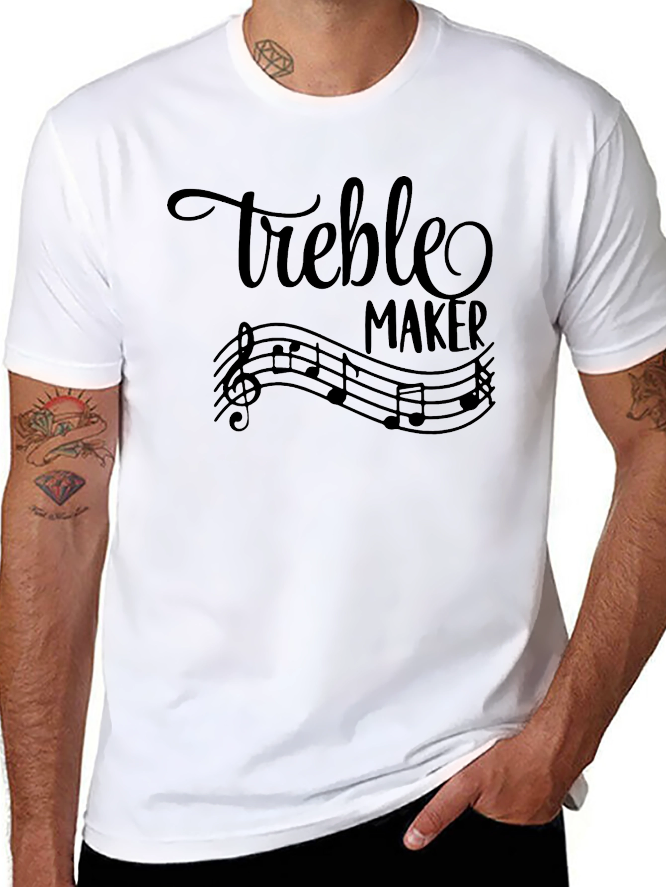 Treble Maker Musical Note Graphic T-Shirt